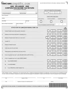 Free Delaware 1100Ez PDF Template