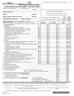 Free Delaware 1100X PDF Template