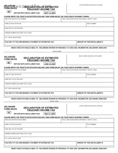 Free Delaware 400 Es PDF Template